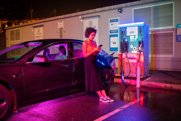 electric vehicle charging at home UK night time