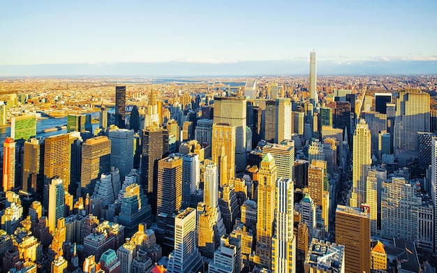 metropolitan city skyline