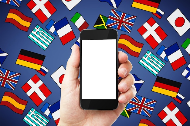 smartphone screen showing German language settings